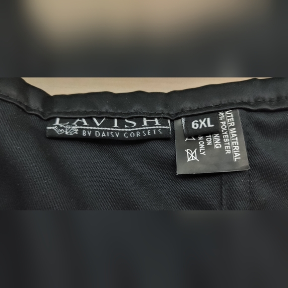 Daisy Corsets Lavish Black Lace Front Zipper Size 6X NWT - Picture 13 of 13